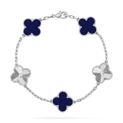 [Rosla]CLOVER 5 MOTIF LAPIS LAZULI BRACELET COLLECTION