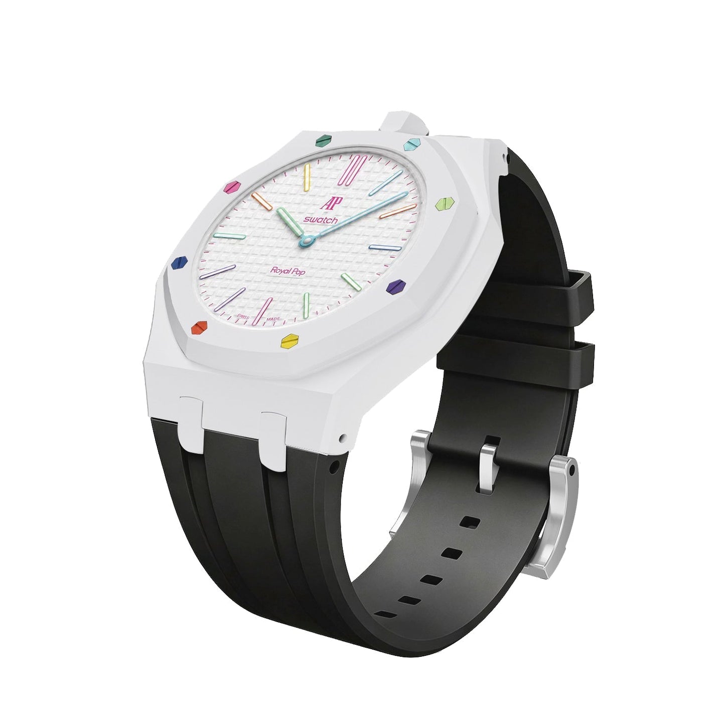 [Rosla]Royal Oak Pop Exclusive Bioceramic Case & Silicone Strap Mix Color