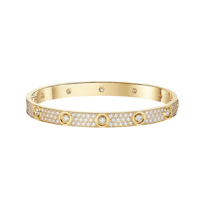 [Rosla]LOVE BRACELET 6.1MM DIAMOND-PAVED 10 BIG DIAMONDS
