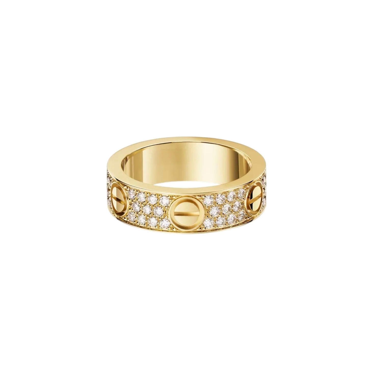 [Rosla]LOVE RING 5.5MM DIAMONDS PAVED