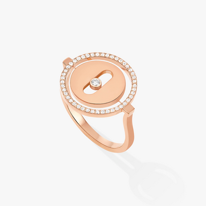 [Rosla]LUCKY MOVE PINK GOLD DIAMOND RING