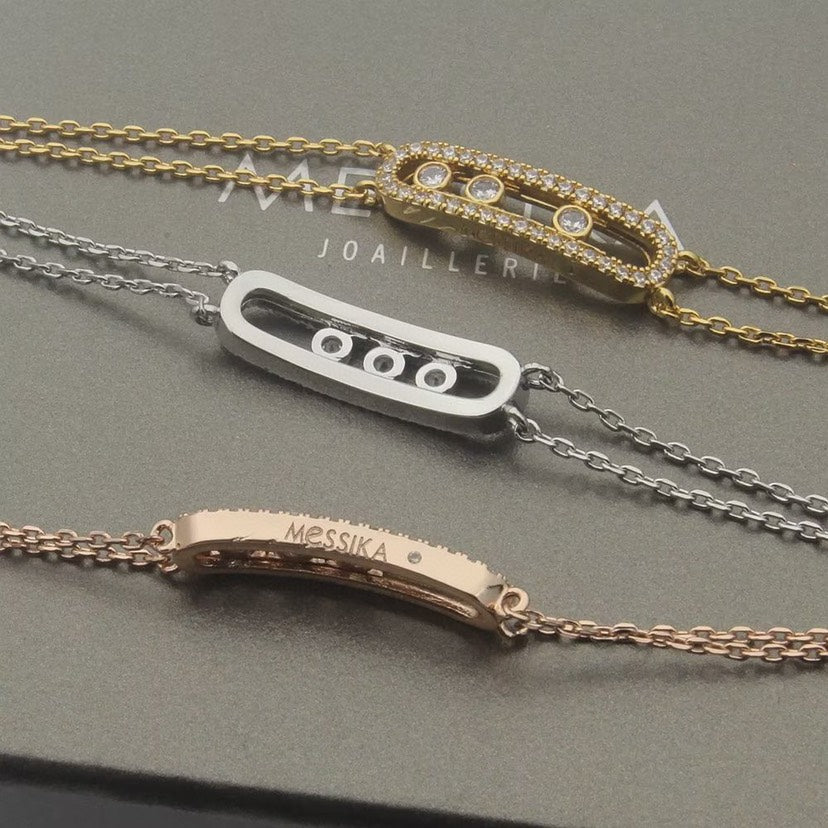 [Rosla] Move Classique pavé bracelet
