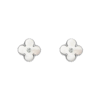 [Rosla]CLOVER SILVER 15MM EARRINGS COLLECTION