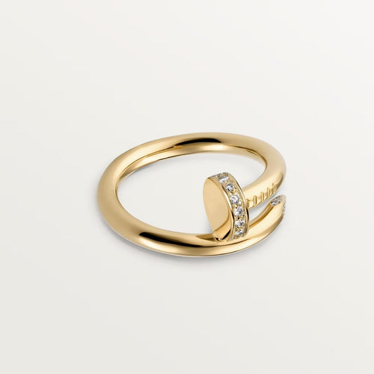 [Rosla]JUSTE RING 2.6MM HALF DIAMOND