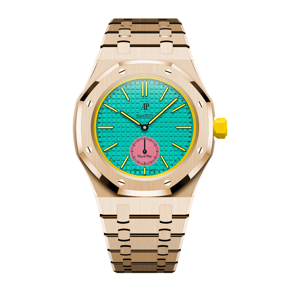 [Rosla]Royal Oak Pop Exclusive Steel Case & Strap Full‑wrap Embedded Watch Band