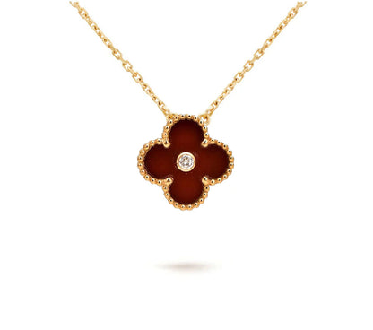 [Rosla]CLOVER 15MM CHRISTMAS LIMITED EDITION SINGLE FLOWER NECKLACE