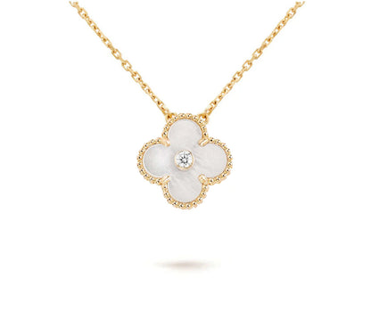 [Rosla]CLOVER 15MM CHRISTMAS LIMITED EDITION SINGLE FLOWER NECKLACE