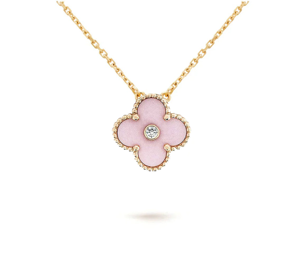 [Rosla]CLOVER 15MM CHRISTMAS LIMITED EDITION SINGLE FLOWER NECKLACE