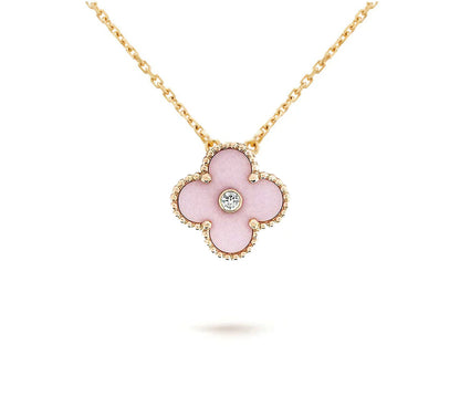 [Rosla]CLOVER 15MM CHRISTMAS LIMITED EDITION SINGLE FLOWER NECKLACE