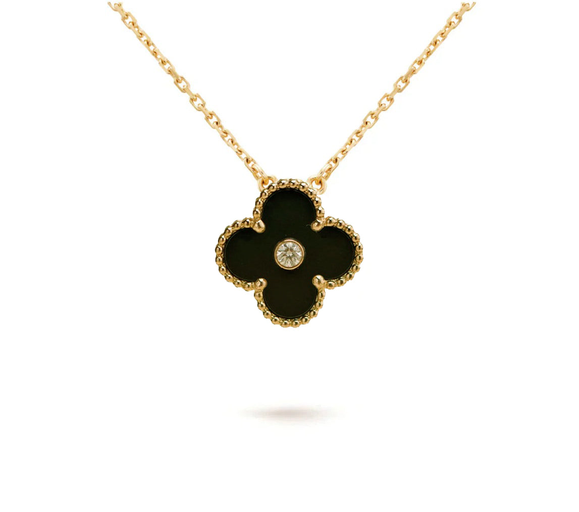 [Rosla]CLOVER 15MM CHRISTMAS LIMITED EDITION SINGLE FLOWER NECKLACE