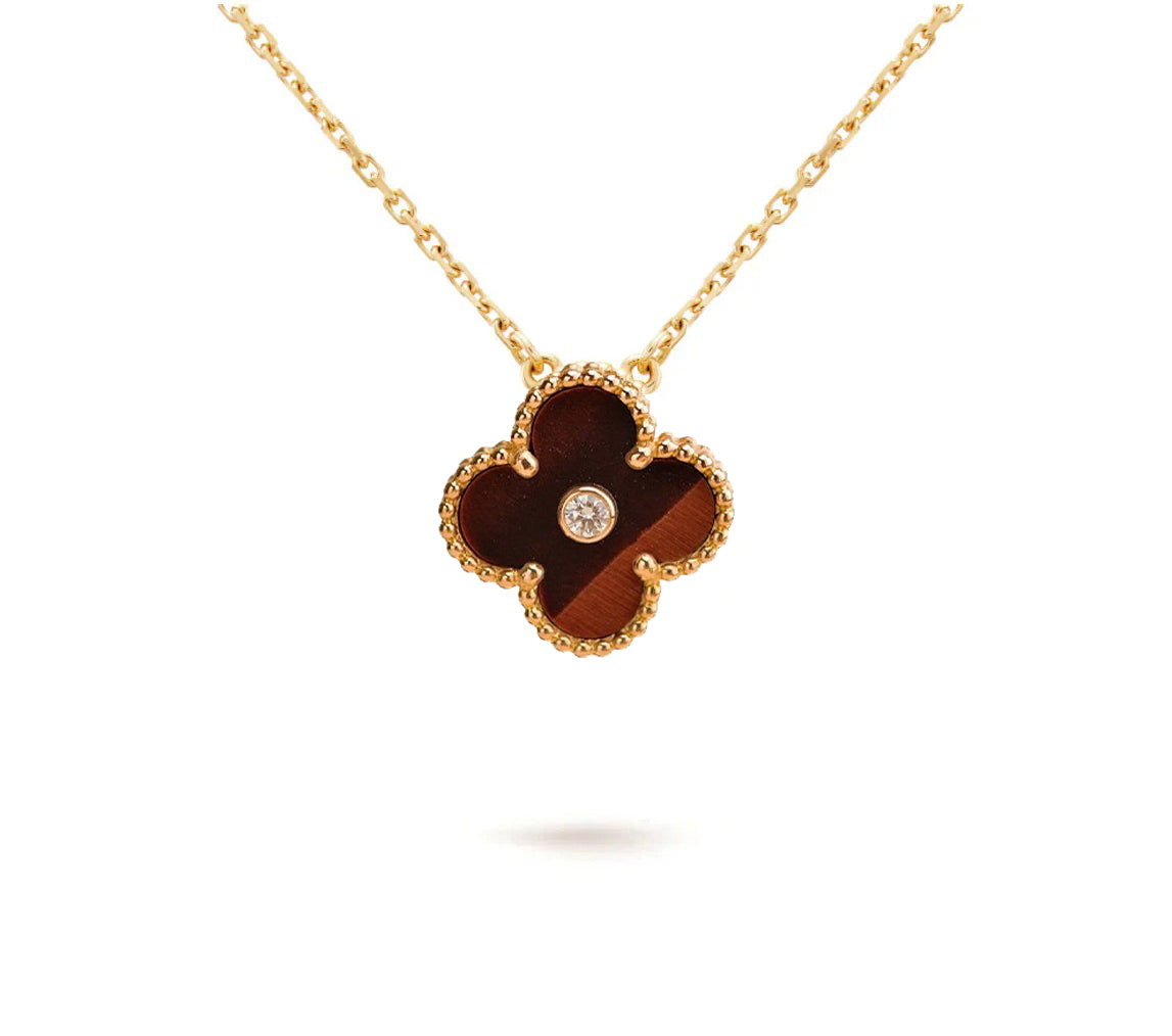 [Rosla]CLOVER 15MM CHRISTMAS LIMITED EDITION SINGLE FLOWER NECKLACE