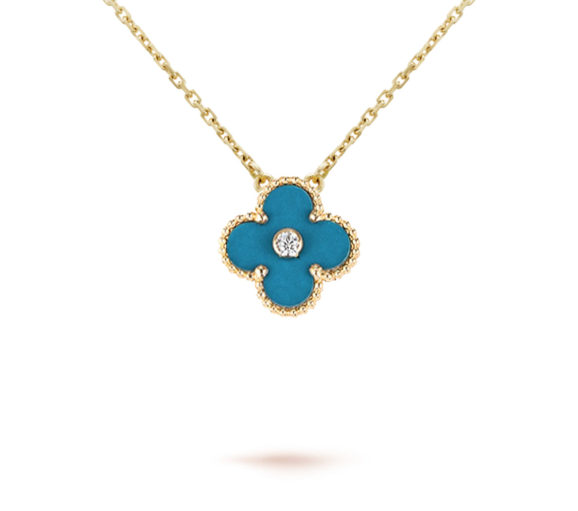 [Rosla]CLOVER 15MM CHRISTMAS LIMITED EDITION SINGLE FLOWER NECKLACE