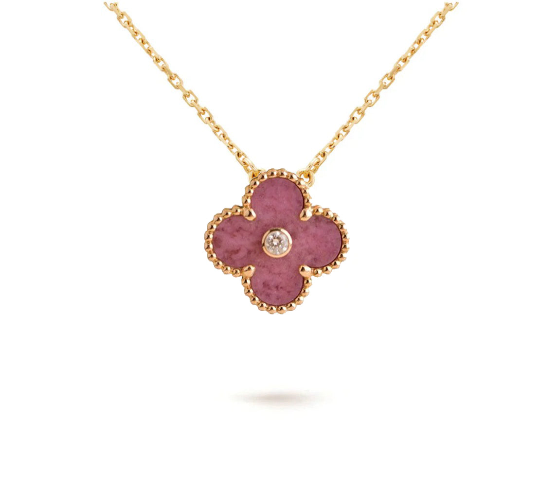 [Rosla]CLOVER 15MM CHRISTMAS LIMITED EDITION SINGLE FLOWER NECKLACE