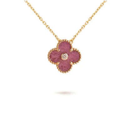 [Rosla]CLOVER 15MM CHRISTMAS LIMITED EDITION SINGLE FLOWER NECKLACE