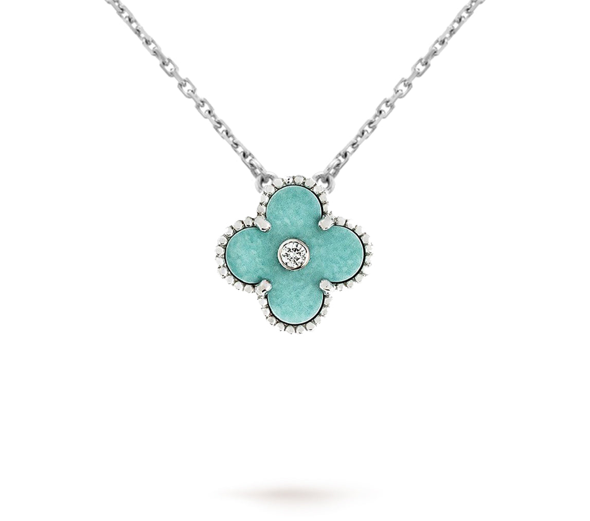 [Rosla]CLOVER 15MM CHRISTMAS LIMITED EDITION SINGLE FLOWER NECKLACE