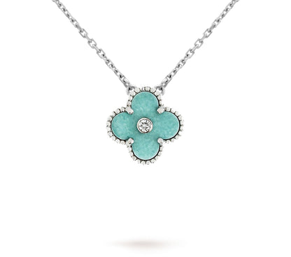 [Rosla]CLOVER 15MM CHRISTMAS LIMITED EDITION SINGLE FLOWER NECKLACE