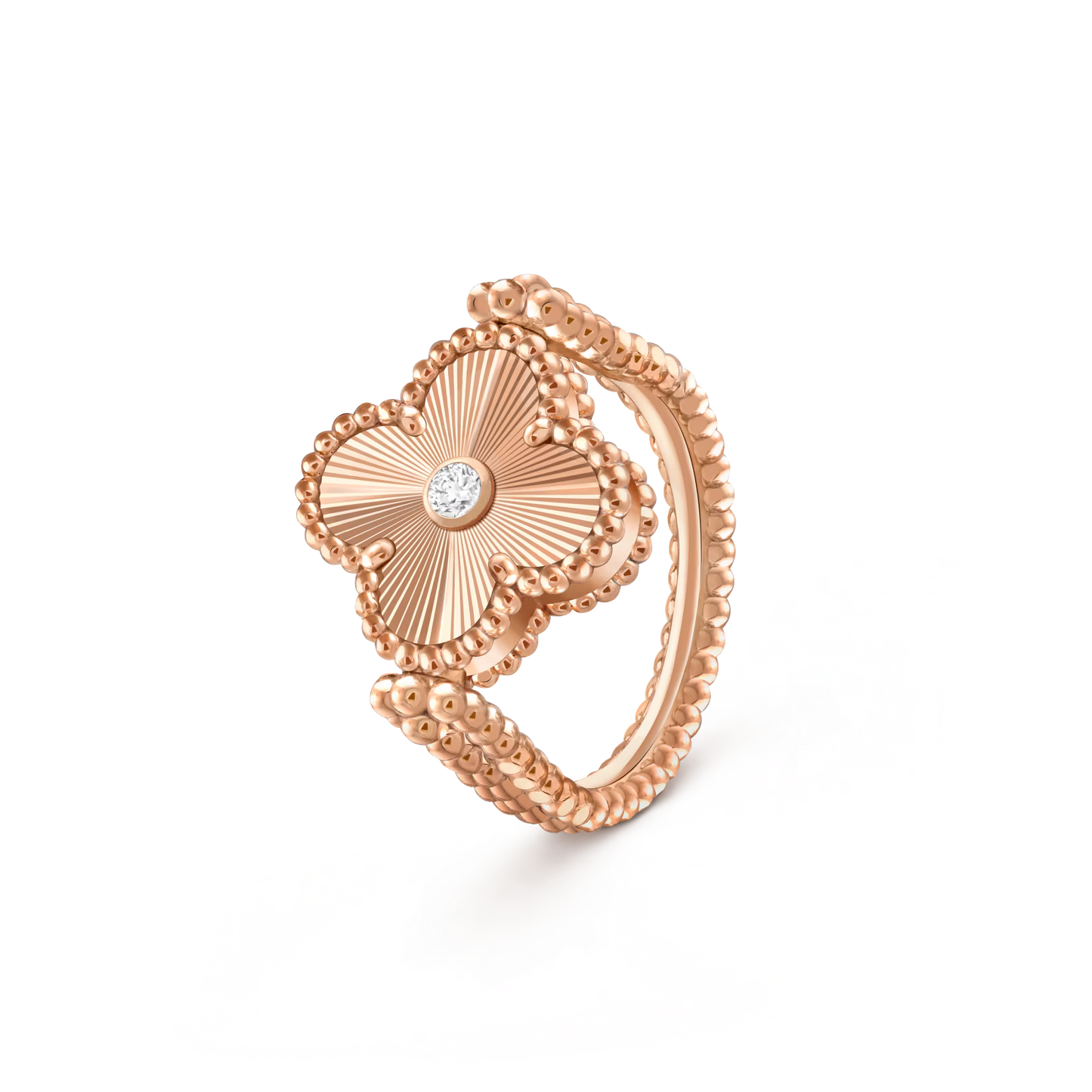 [Rosla]CLOVER RIVERSIBLE RING ROSE GOLD COLLECTION
