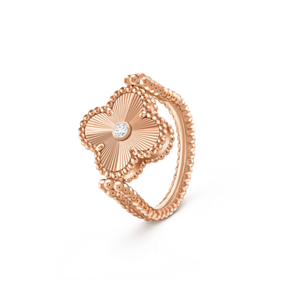[Rosla]CLOVER RIVERSIBLE RING ROSE GOLD COLLECTION