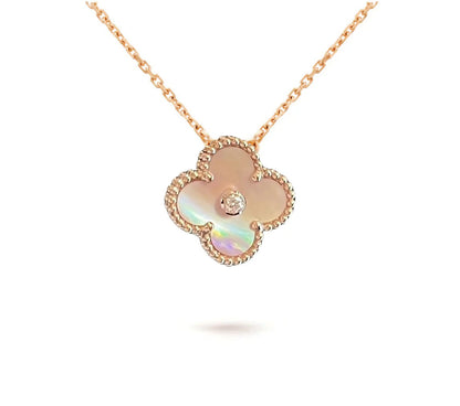 [Rosla]CLOVER 15MM CHRISTMAS LIMITED EDITION SINGLE FLOWER NECKLACE