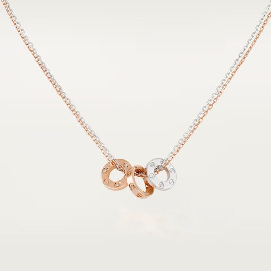[Rosla]LOVE 6 DIAMOND PENDANT NECKLACE
