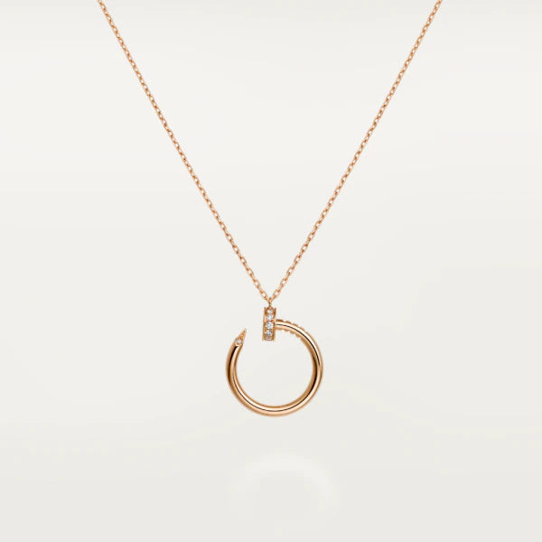 [Rosla]JUSTE NECKLACE PINK GOLD