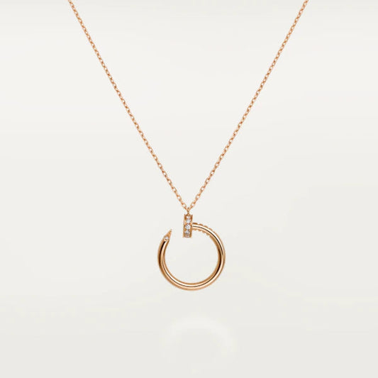[Rosla]JUSTE NECKLACE PINK GOLD