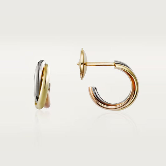 [Rosla]TRINITY ON DIAMOND MINI EARRINGS