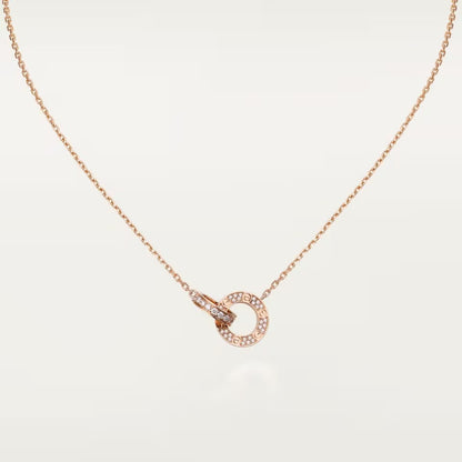[Rosla]LOVE  FULL DIAMOND PENDANT NECKLACE