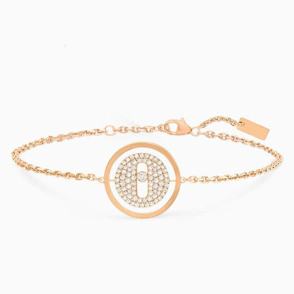 [Rosla]LUCKY MOVE DIAMOND PAVED BRACELET