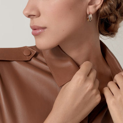 [Rosla]TRINITY ON DIAMOND CLASSIC EARRINGS