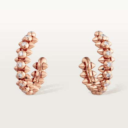[Rosla]CLASH FULL DIAMOND MEDIUM EARRINGS