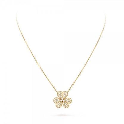 [Rosla]FLOWER DIAMOND NECKLACE
