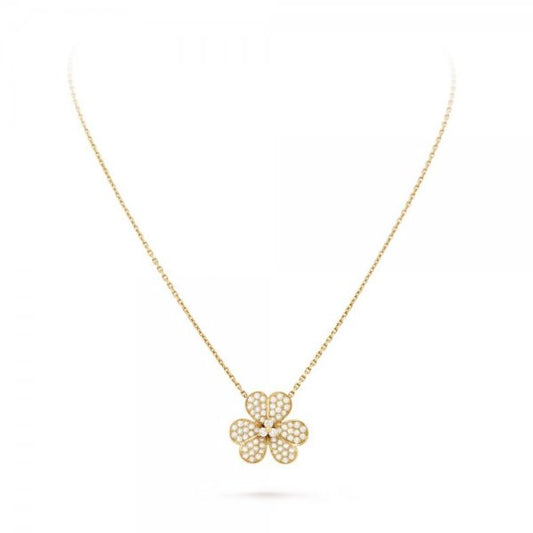 [Rosla]FLOWER DIAMOND NECKLACE