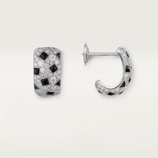 [Rosla]PANTHERE MINI FULL DIAMOND EARRINGS