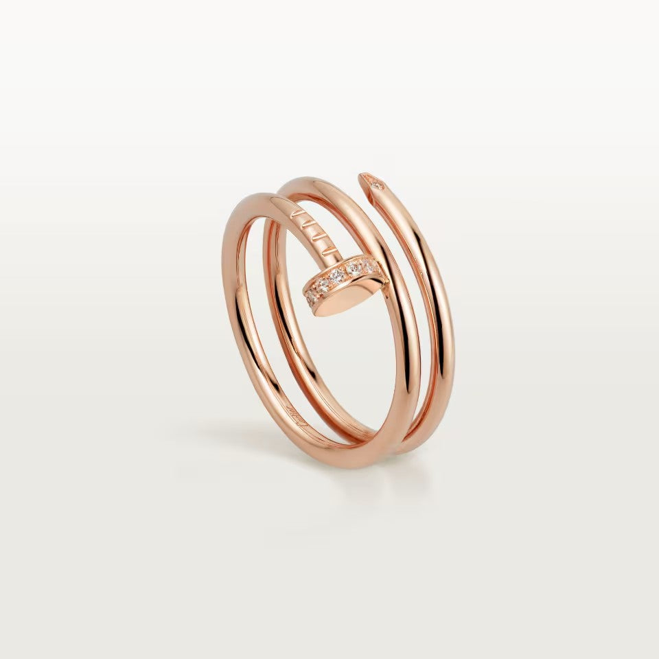 [Rosla]JUSTE RING 4.8MM HALF DIAMOND