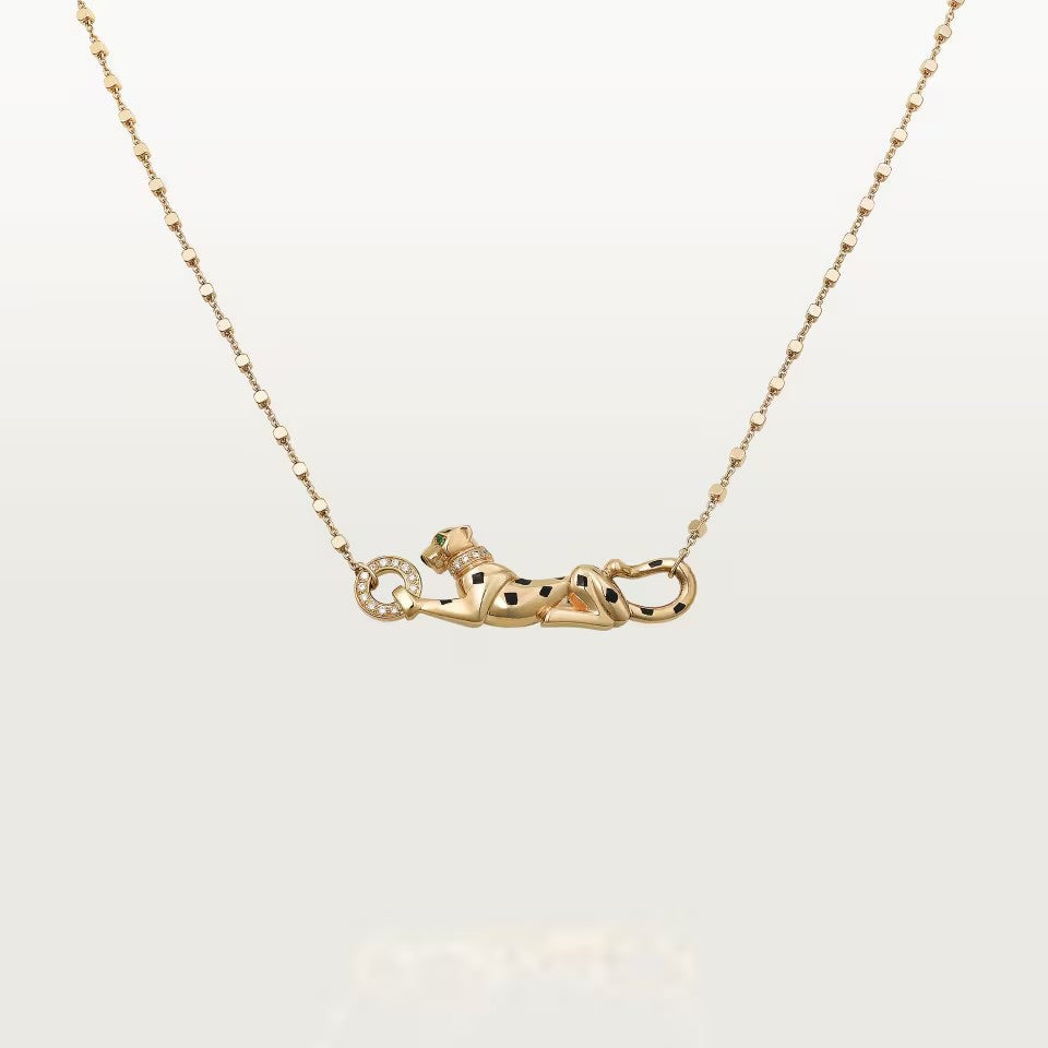 [Rosla]PANTHERE FULL DIAMOND NECKLACE