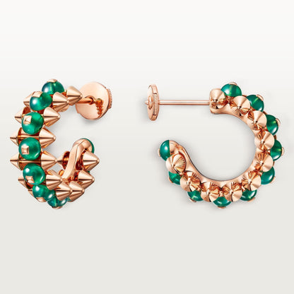 [Rosla]CLASH 7.9MM AGATE CHALCEDONY EARRINGS