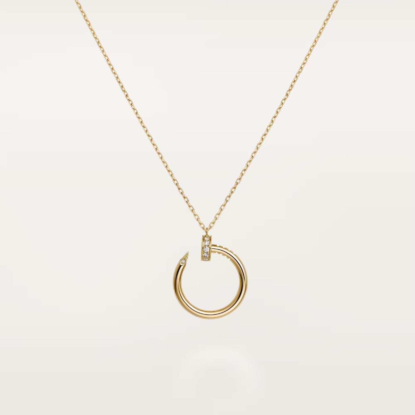 [Rosla]JUSTE NECKLACE HALF DIAMOND