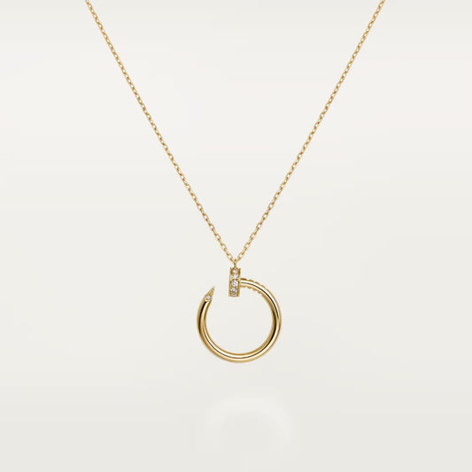 [Rosla]JUSTE NECKLACE HALF DIAMOND