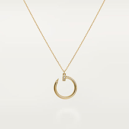 [Rosla]JUSTE NECKLACE HALF DIAMOND