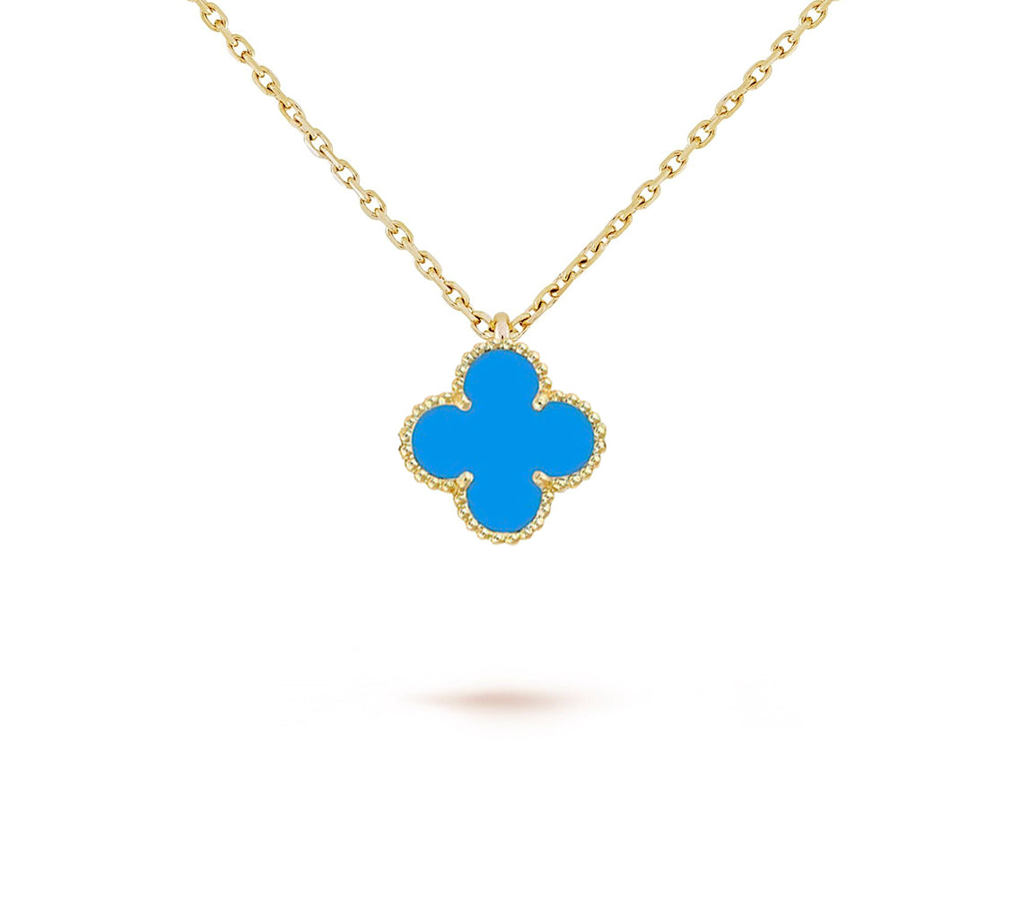 [Rosla]CLOVER MINI 9.5MM CARNELIANS NECKLACE COLLECTION