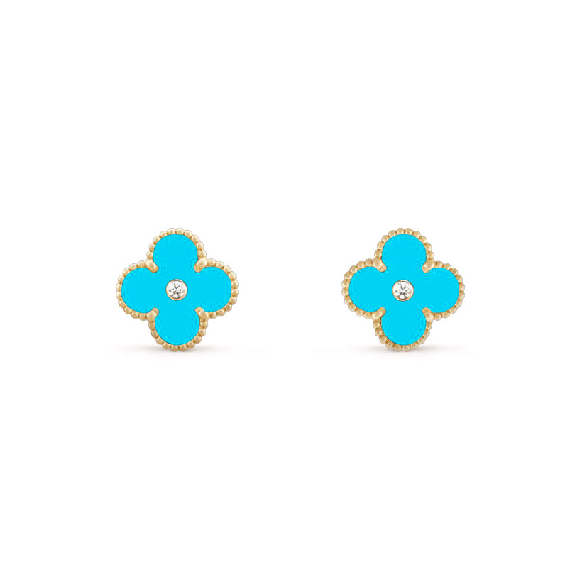 [Rosla]CLOVER  15MM DIAMOND EARRINGS COLLECTION