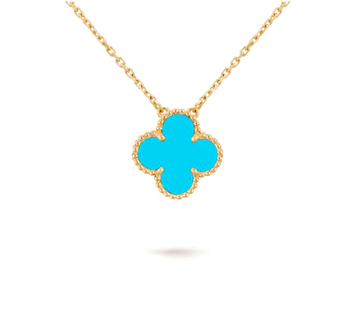[Rosla]CLOVER 15MM SINGLE FLOWER NECKLACE COLLECTION