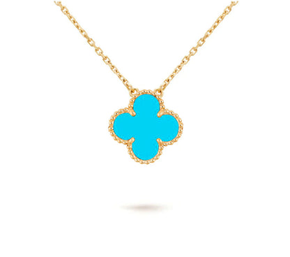 [Rosla]CLOVER 15MM SINGLE FLOWER NECKLACE COLLECTION