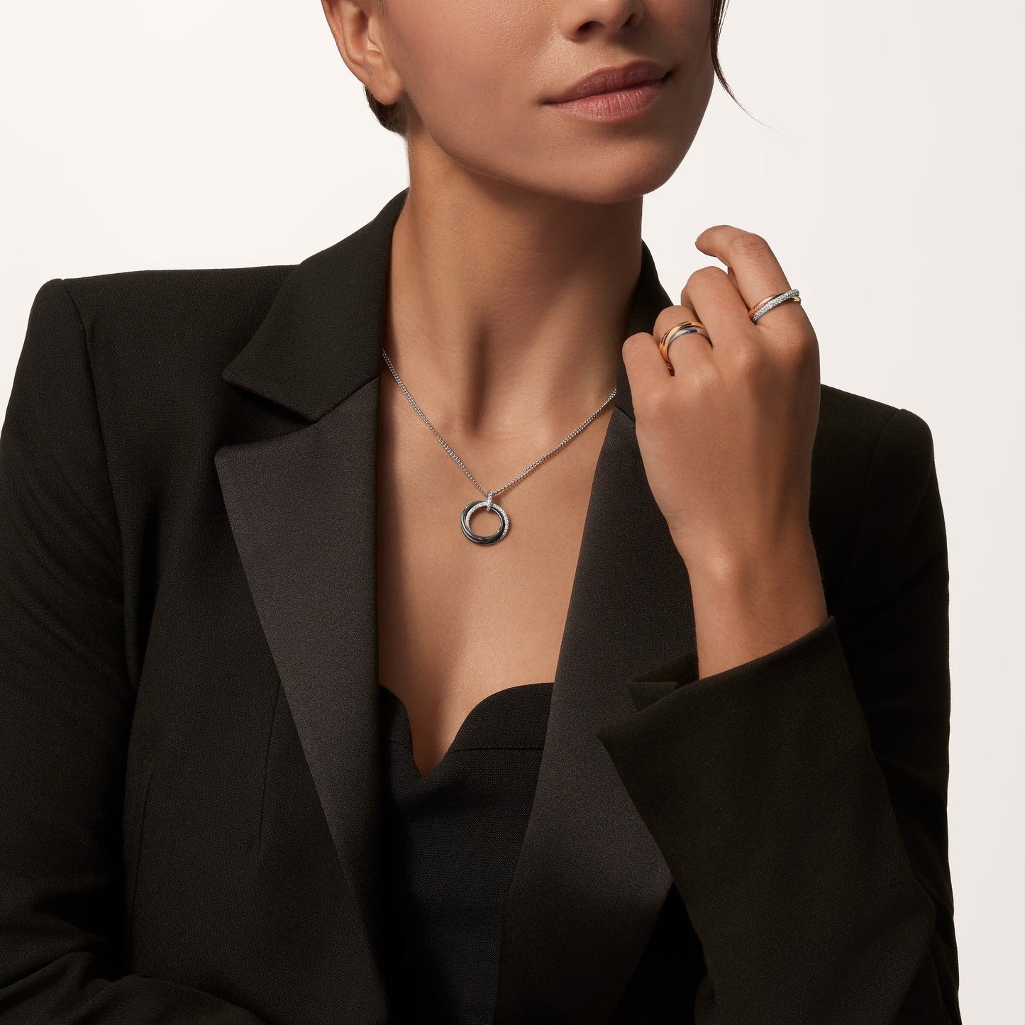 [Rosla]TRINITY CERAMIC NECKLACE