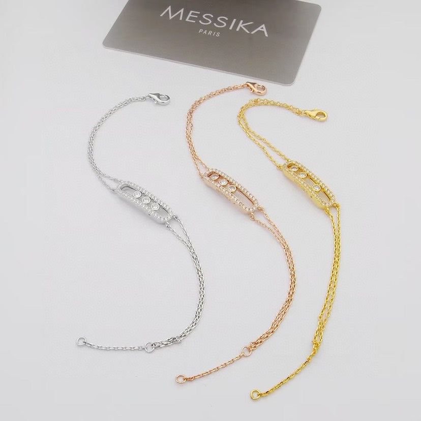 [Rosla] Move Classique pavé bracelet