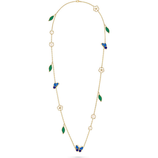 [Rosla]LUCKY SPRING BUTTERFLY 15 FLOWER NECKLACE