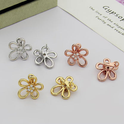 [Rosla] FLOWERLACE EARRING 5 DIAMONDS