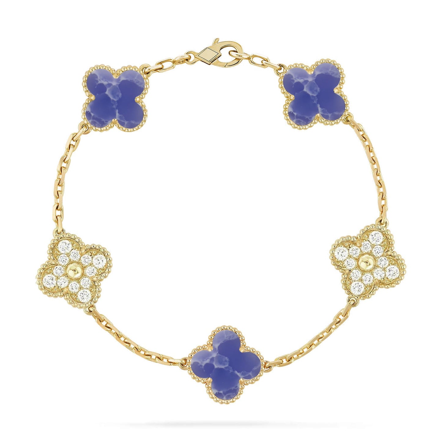 [Rosla]CLOVER 5 MOTIF BLUE VEINS BRACELET COLLECTION