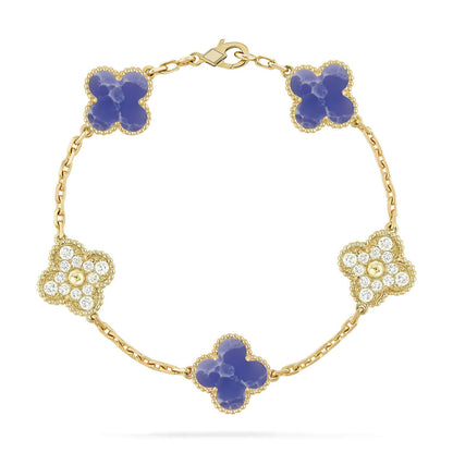 [Rosla]CLOVER 5 MOTIF BLUE VEINS BRACELET COLLECTION